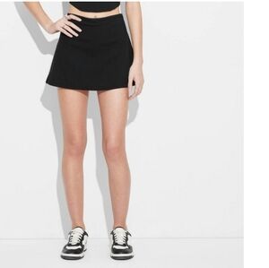 Women's Black Skirt with Shorts Underneath - Wild Fable  - Size XXS